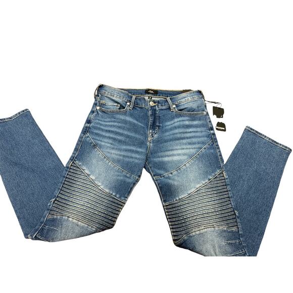 NWT!! True Religion Jeans, ROCCO Relaxed Skinny W32 x 32 Inseam - Picture 2 of 14